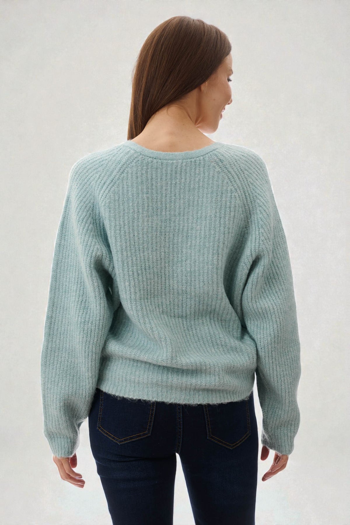 Twist front knit