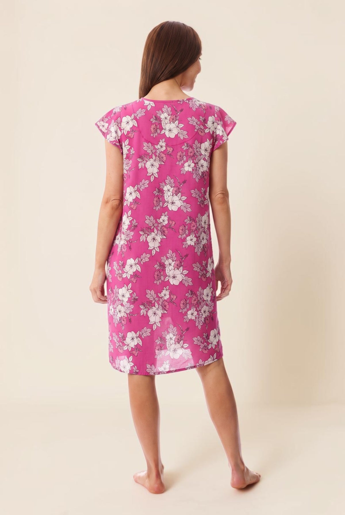 Siena Flutter sleeve short nightie
