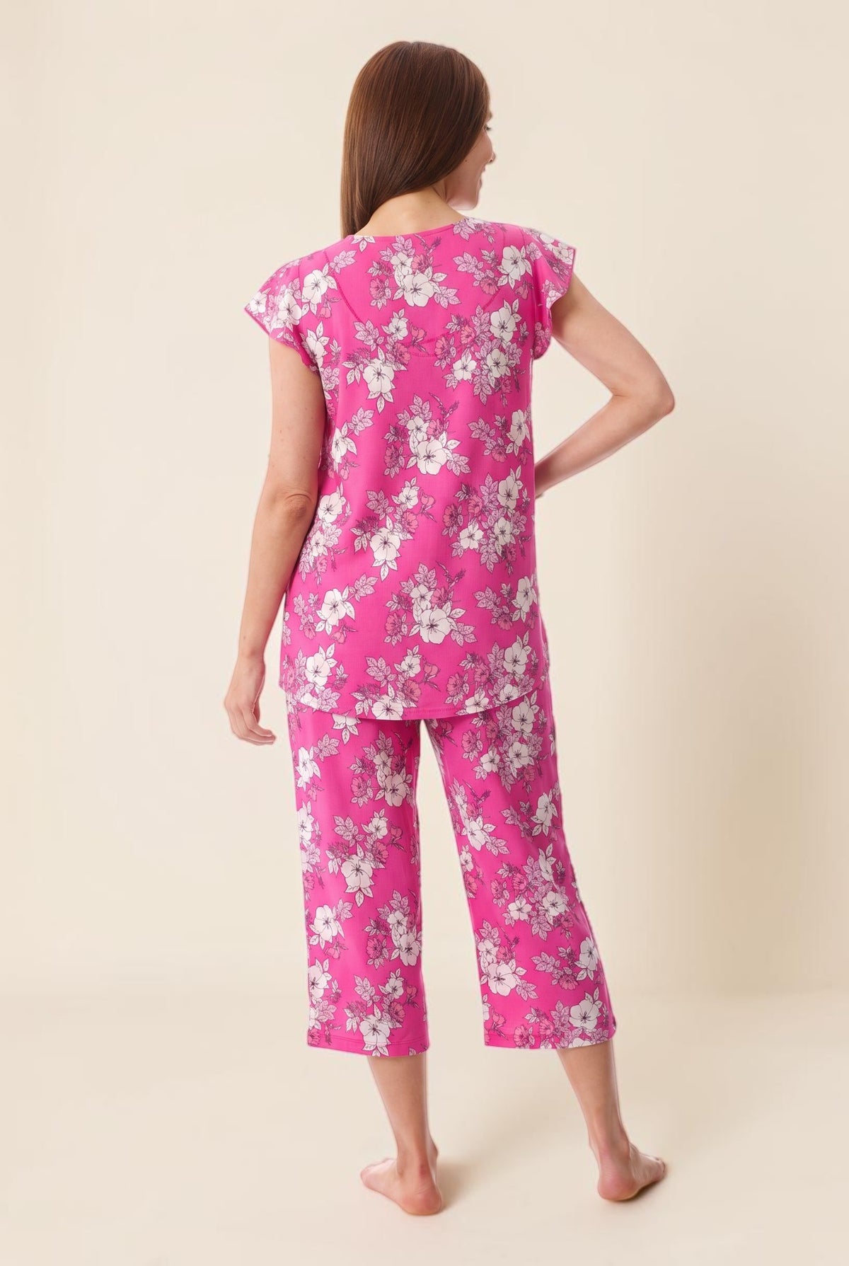 Siena Flutter sleeve capri pyjama