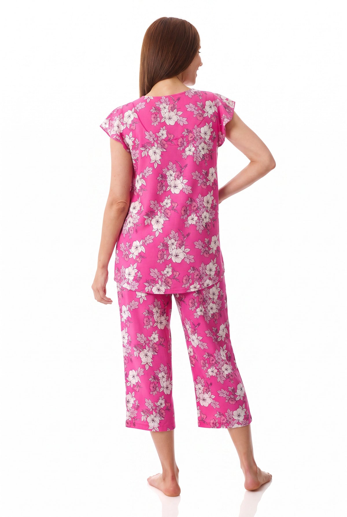 Siena Flutter sleeve capri pyjama