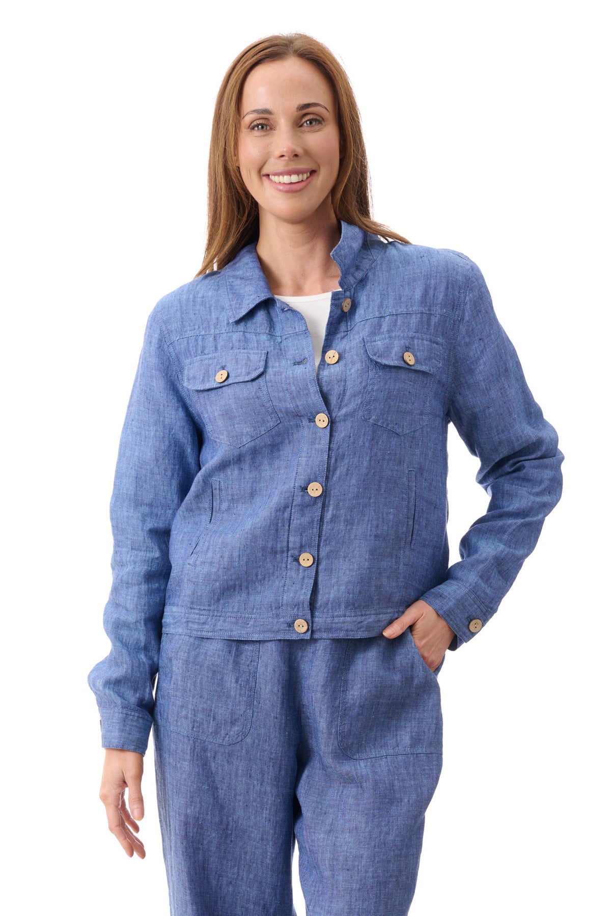 Lightweight linen jacket