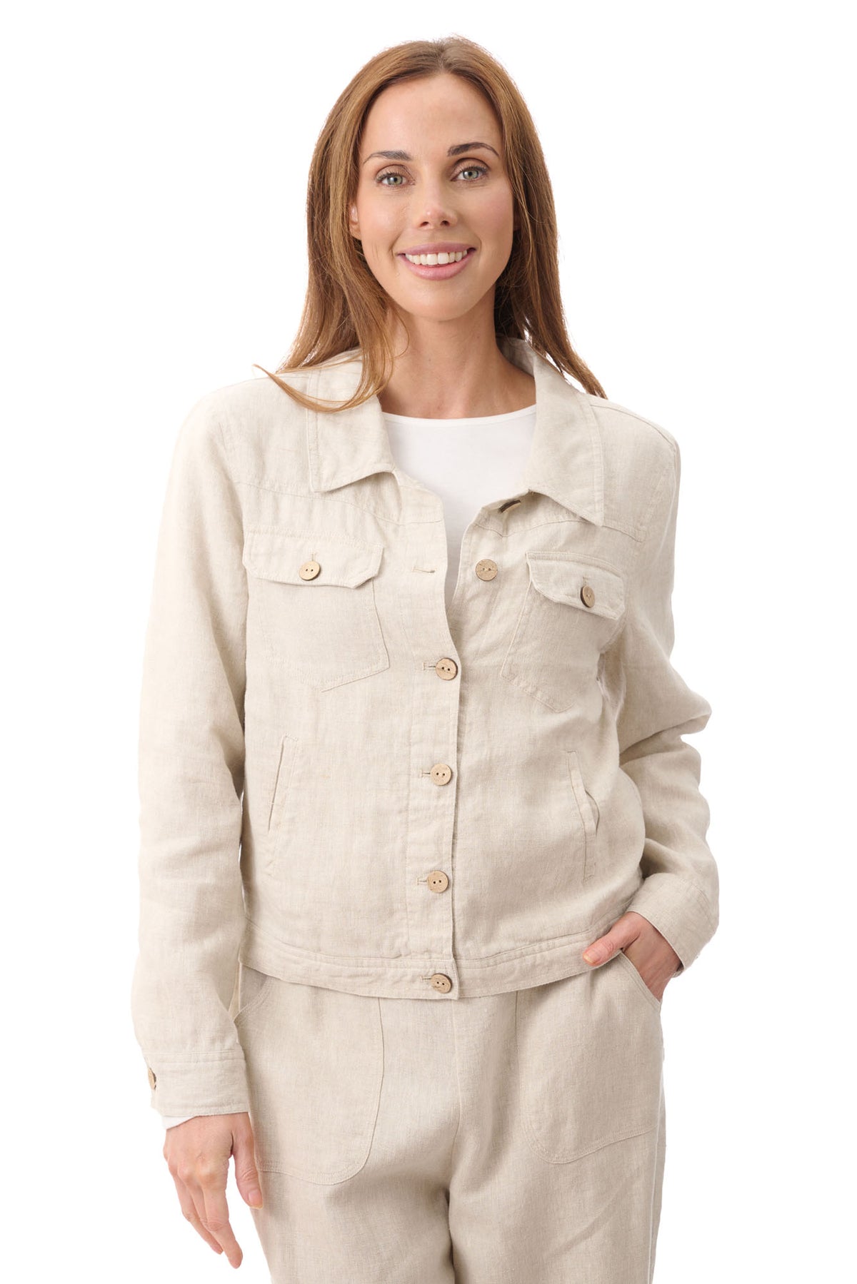 Lightweight linen jacket
