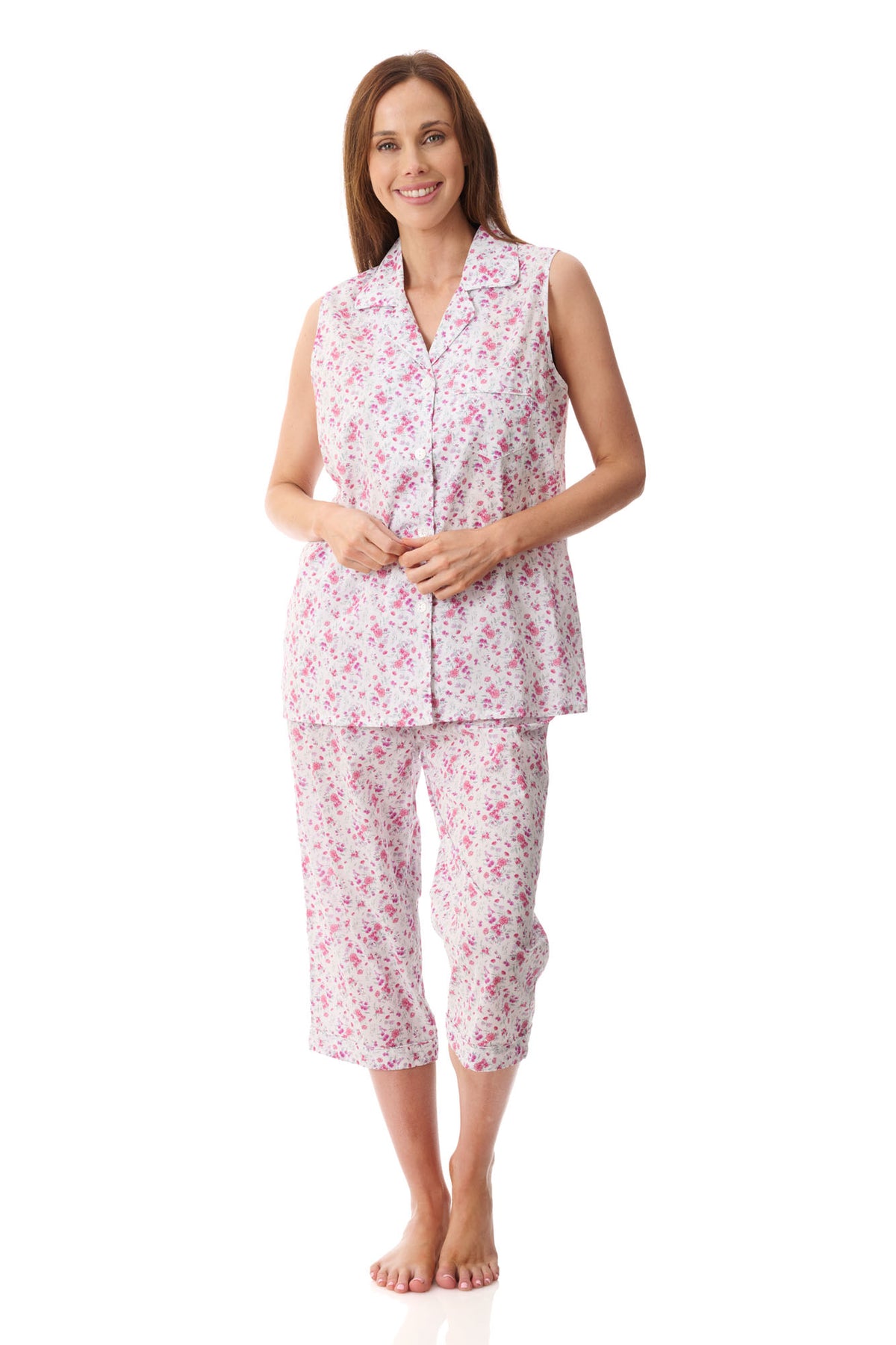 Genoa Sleeveless capri pyjama