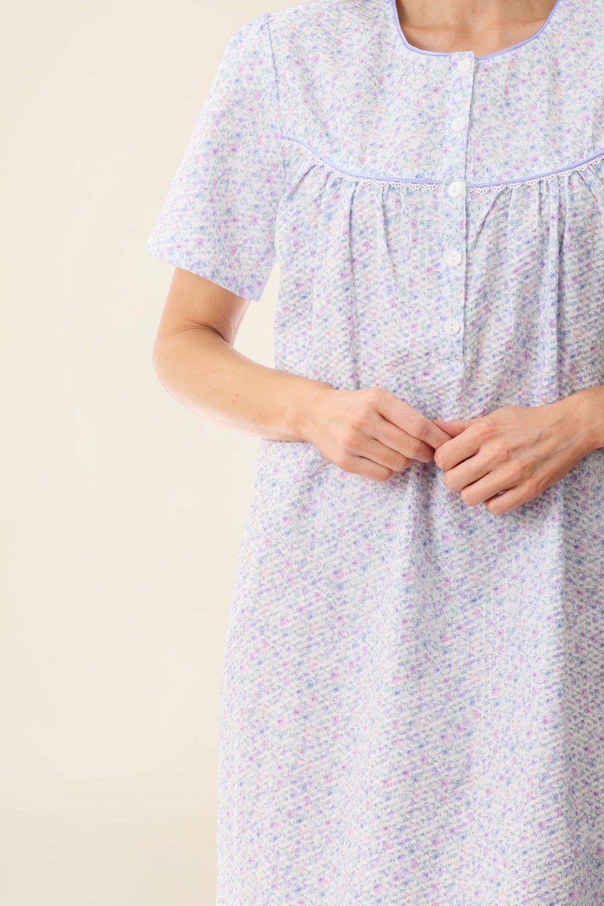 Salerno Short sleeve short nightie