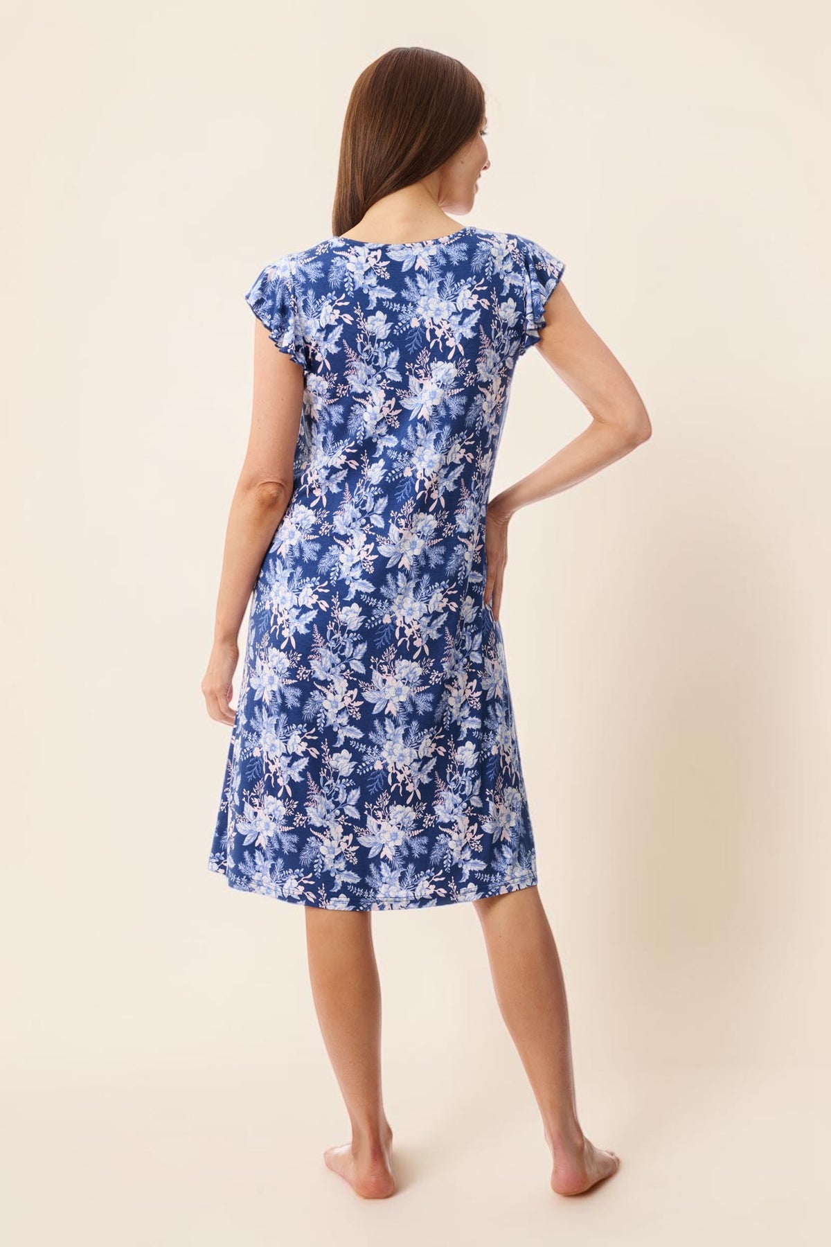 Trieste Flutter sleeve short nightie