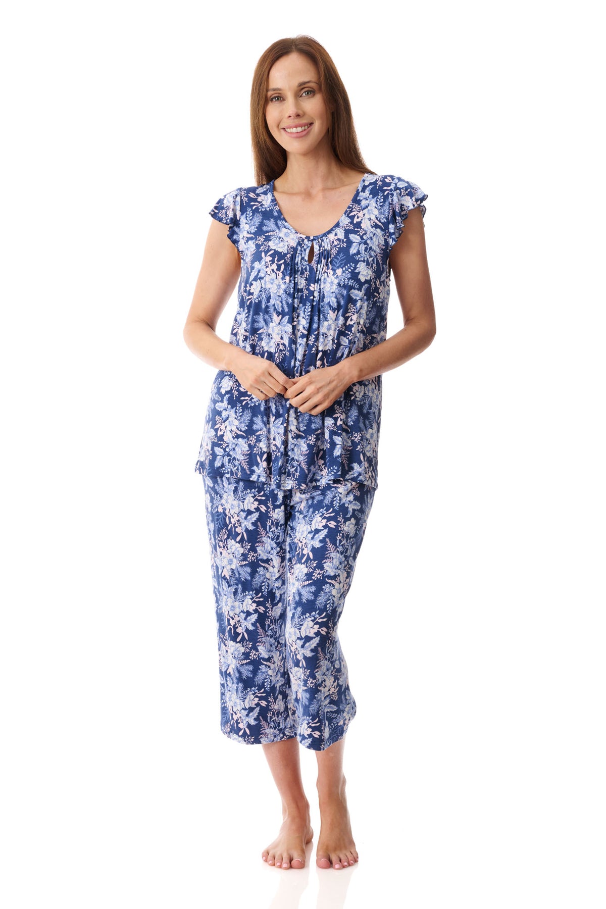 Trieste Flutter sleeve capri pyjama