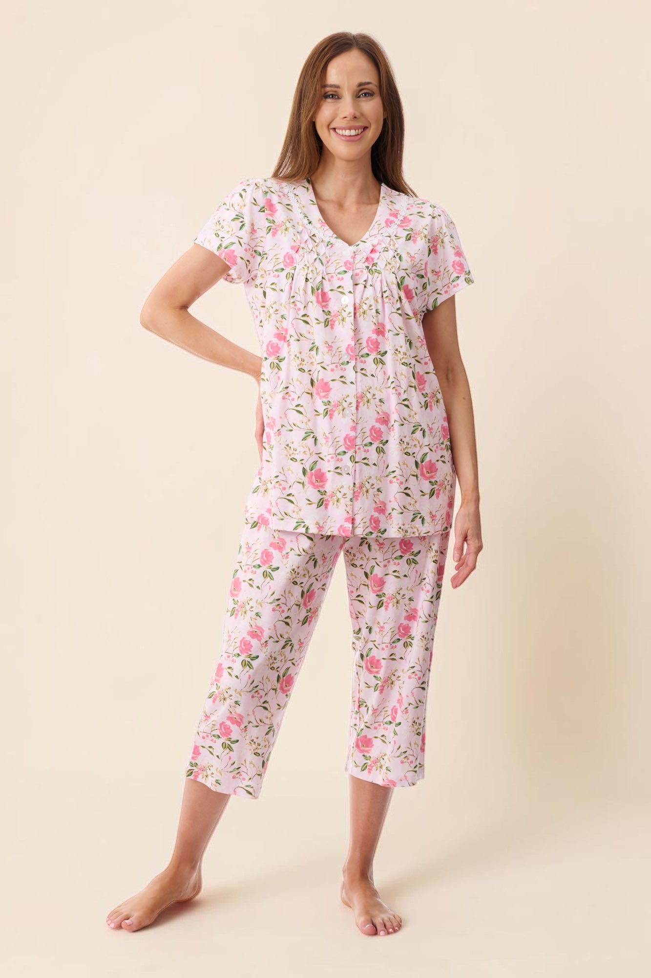 Ferrara Short sleeve capri pyjama