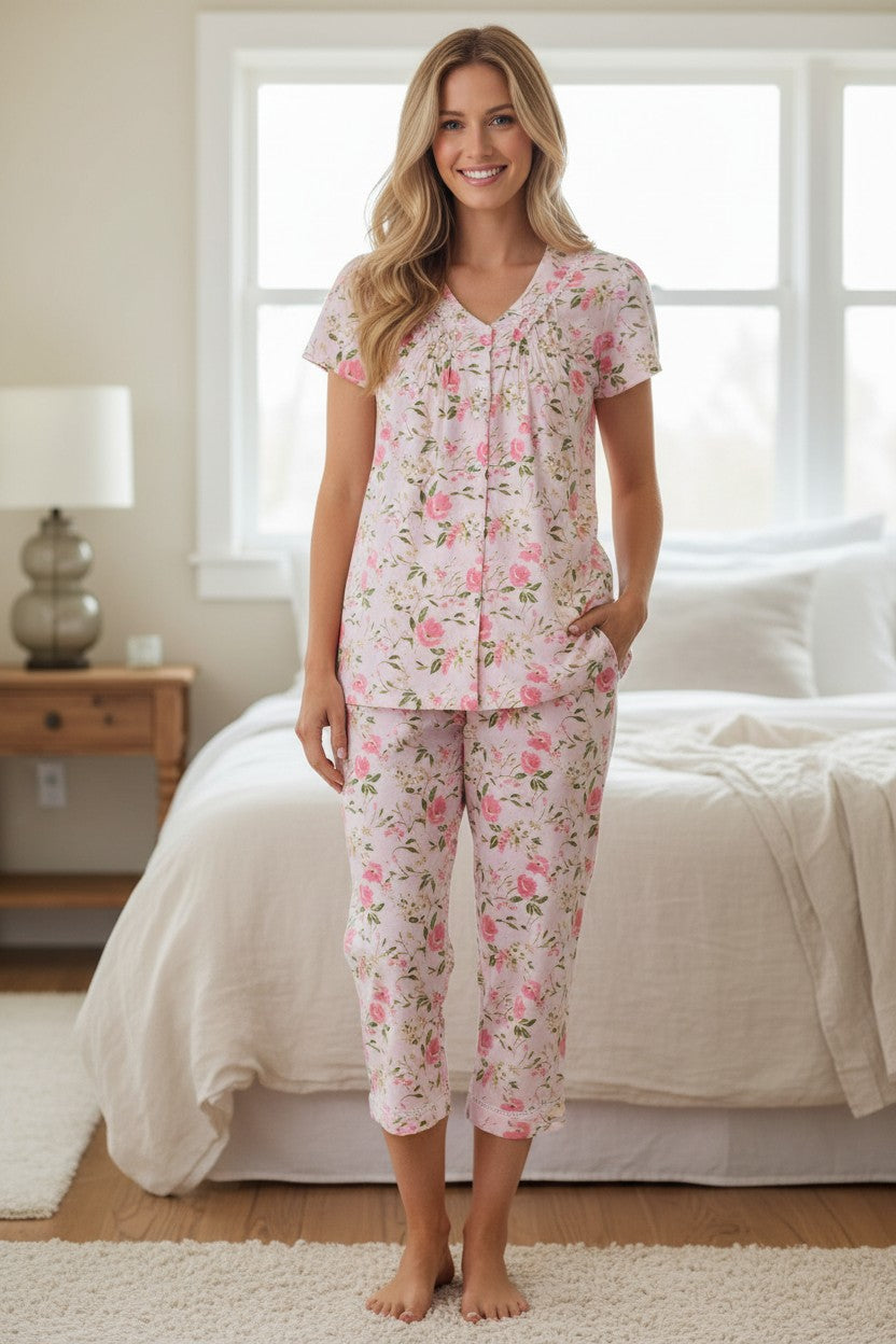 Ferrara Short sleeve capri pyjama