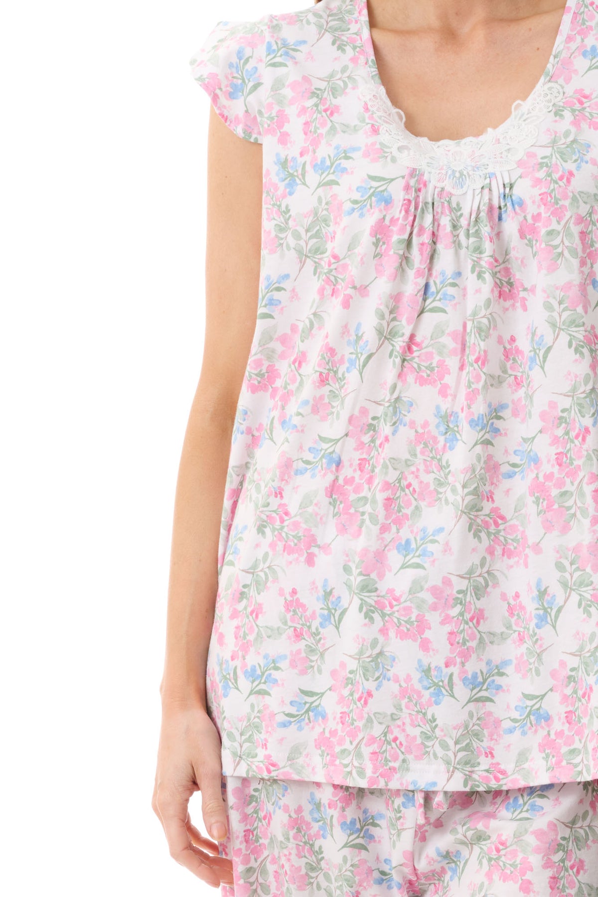 Arosa Flutter sleeve capri pyjama