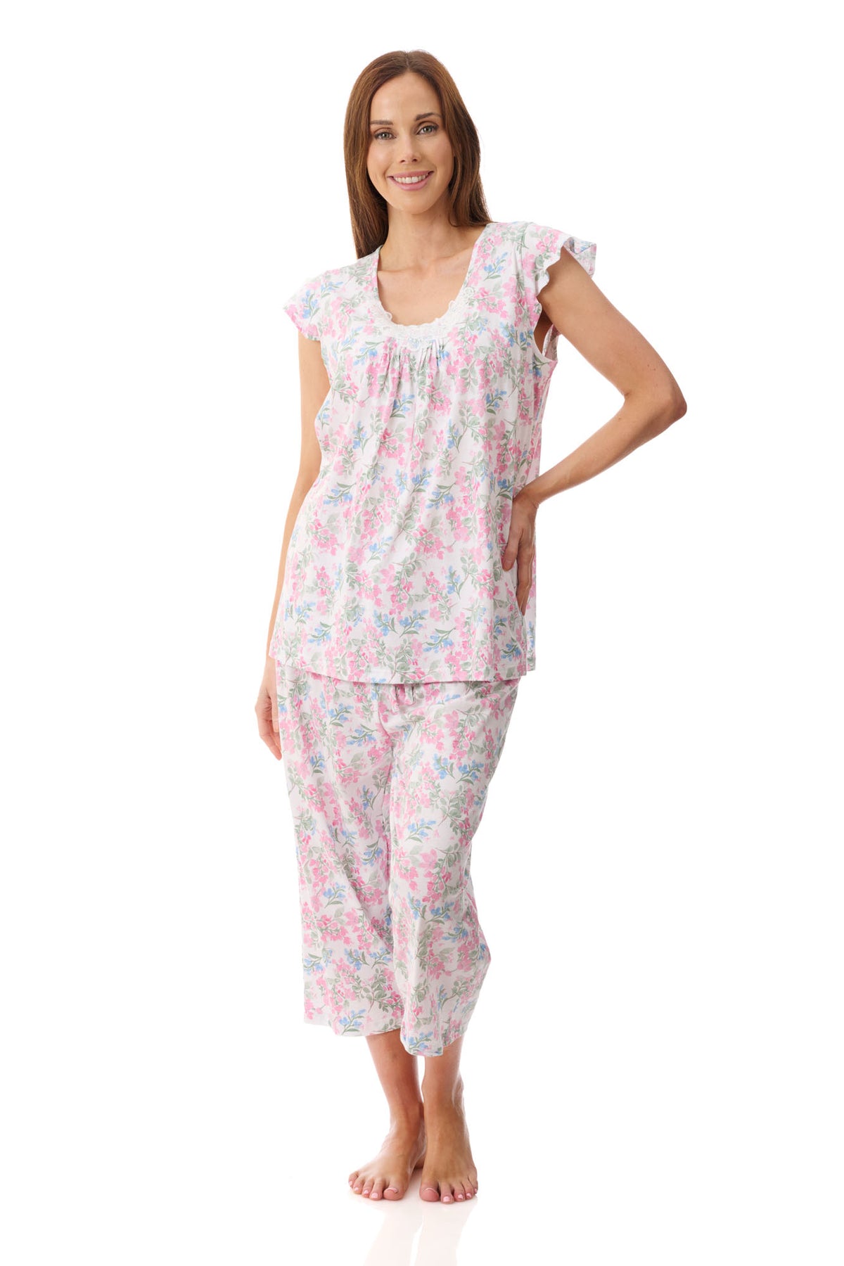 Arosa Flutter sleeve capri pyjama