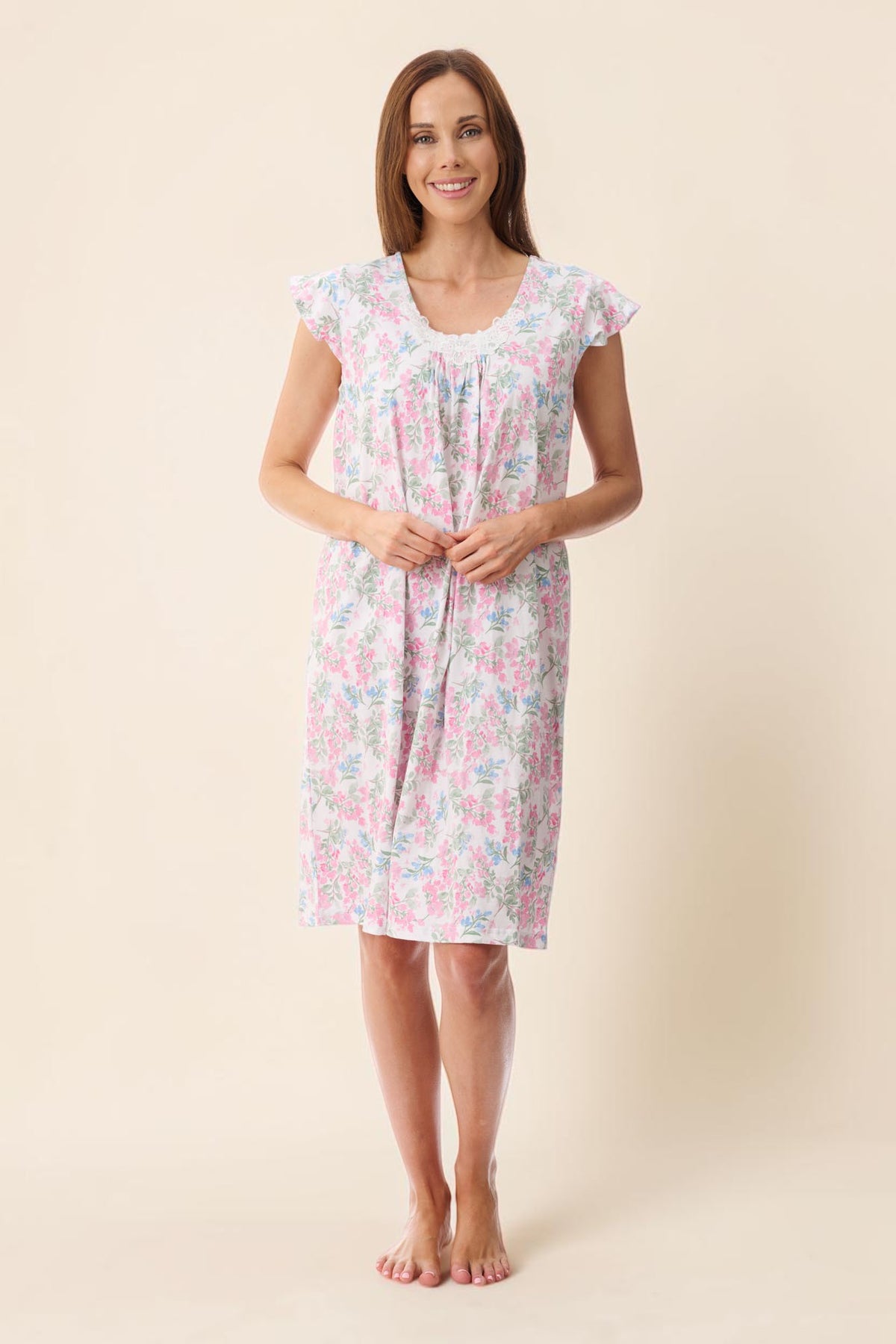 Arosa Flutter sleeve short nightie