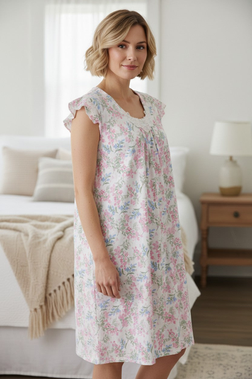 Arosa Flutter sleeve short nightie