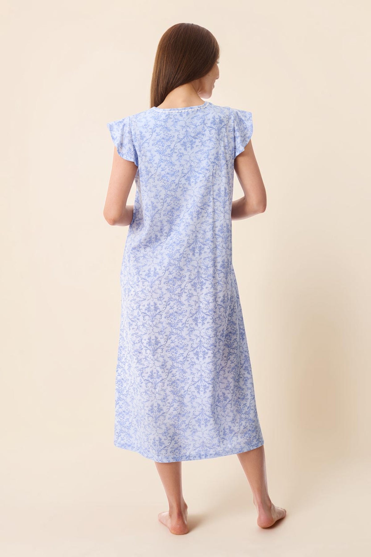 Grado Flutter sleeve mid length nightie