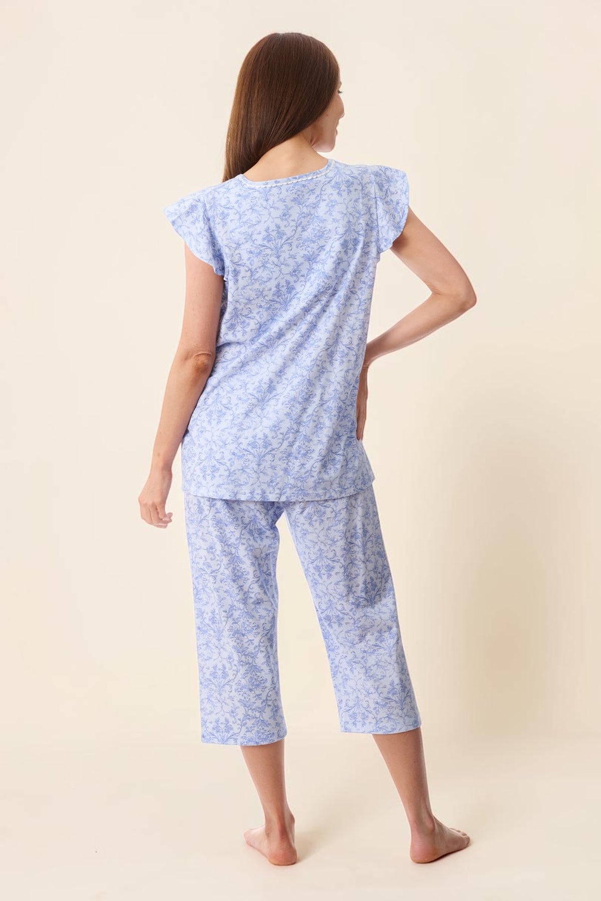 Grado Flutter sleeve capri pyjama