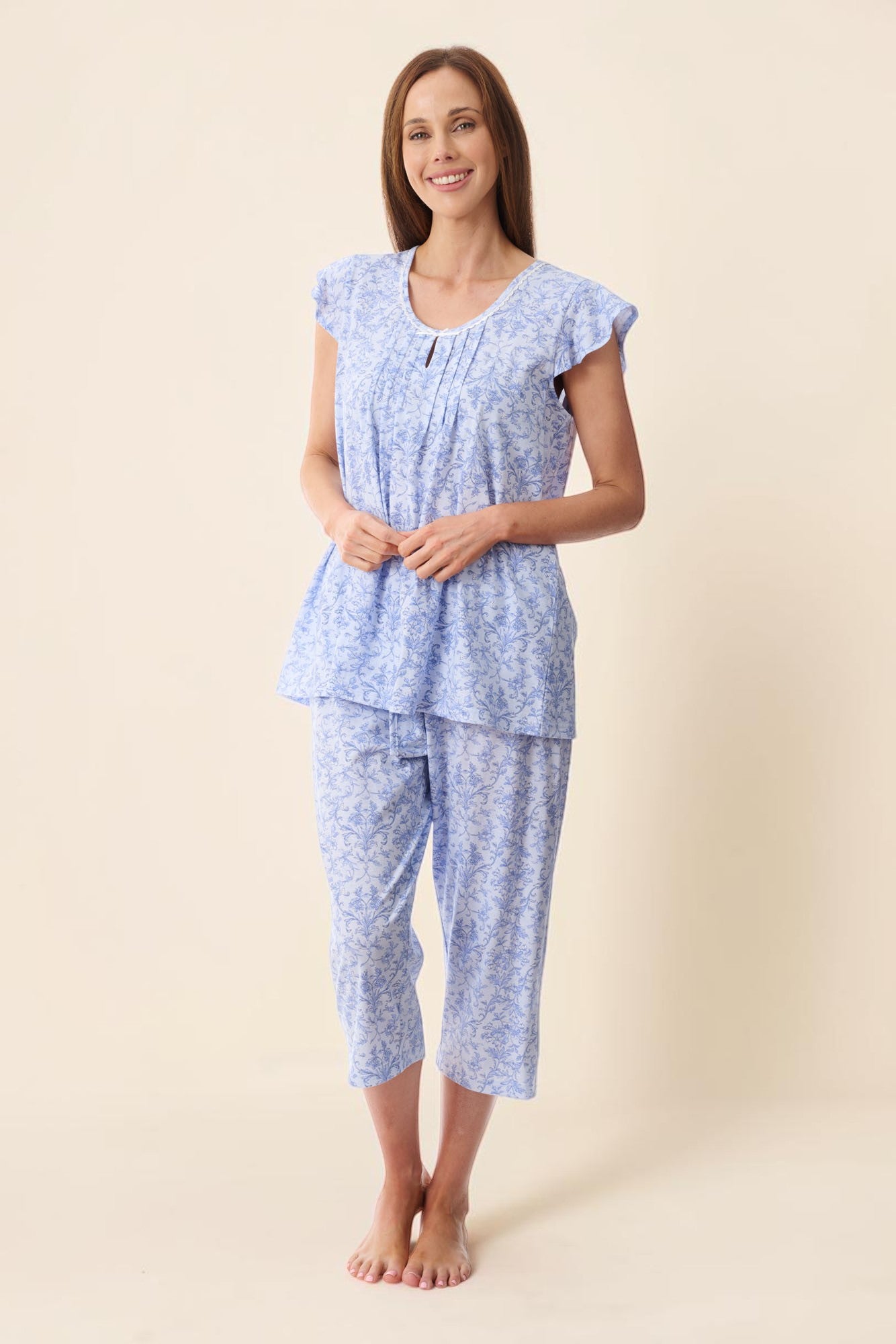 Grado Flutter sleeve capri pyjama