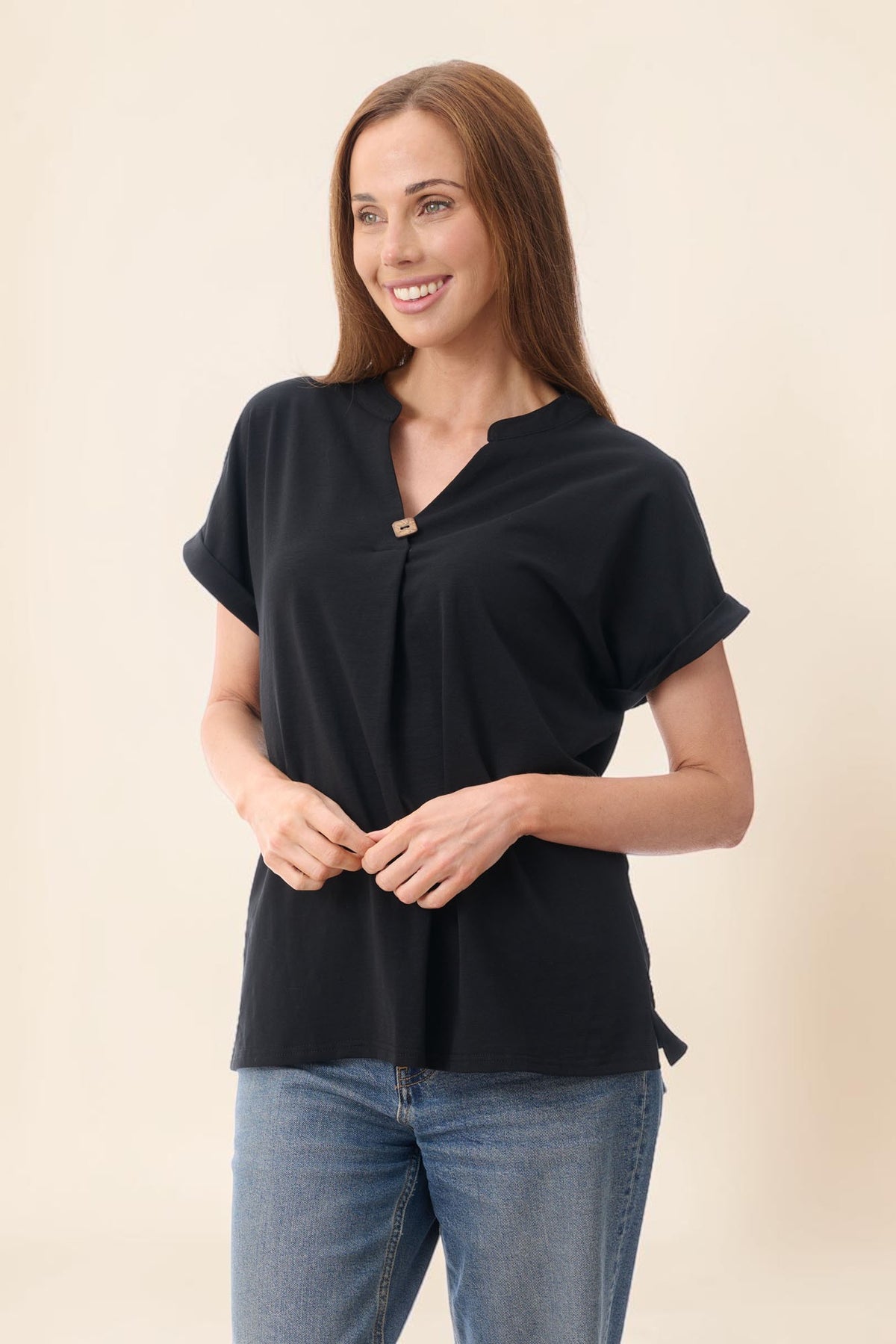 Extended sleeve top