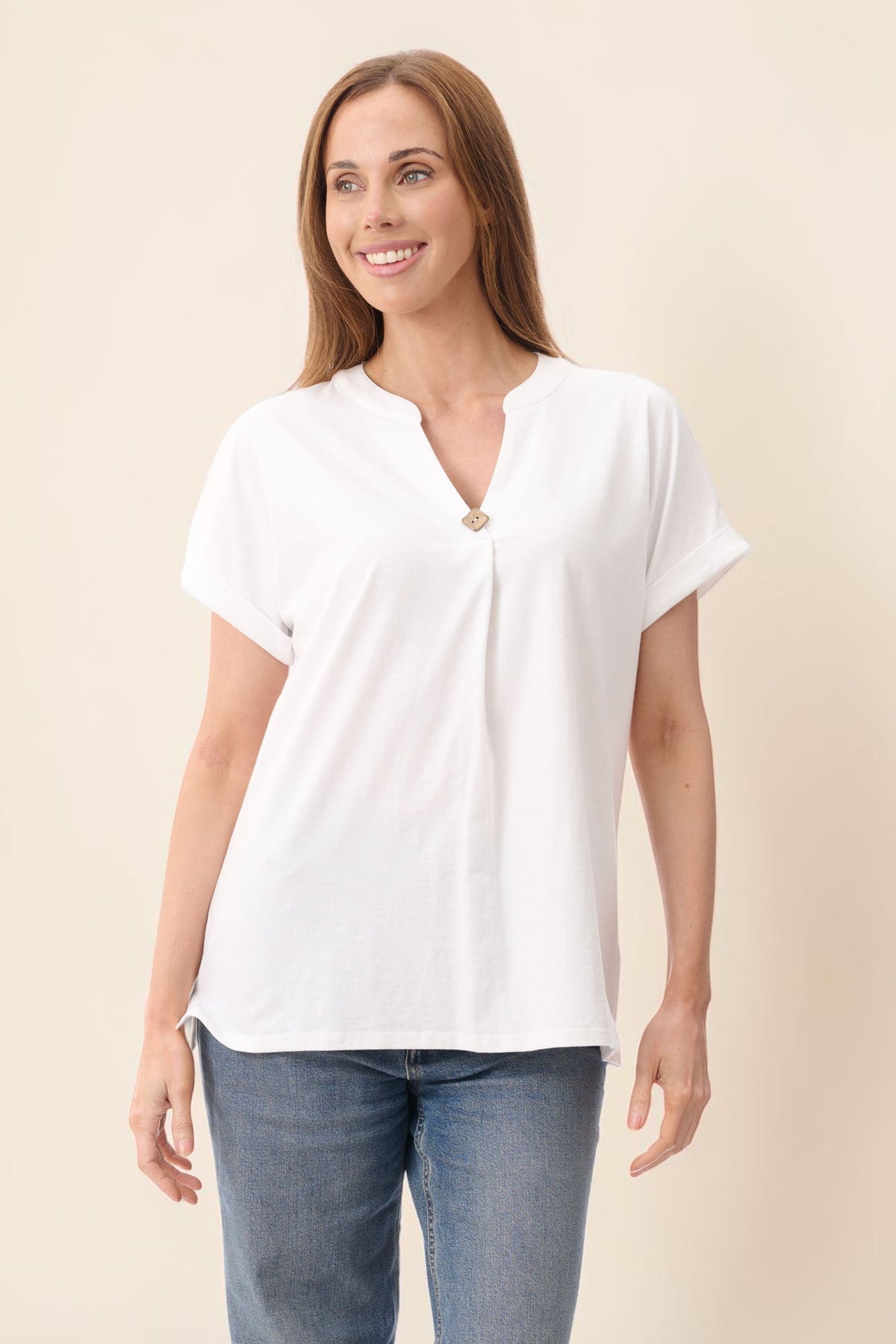 Extended sleeve top