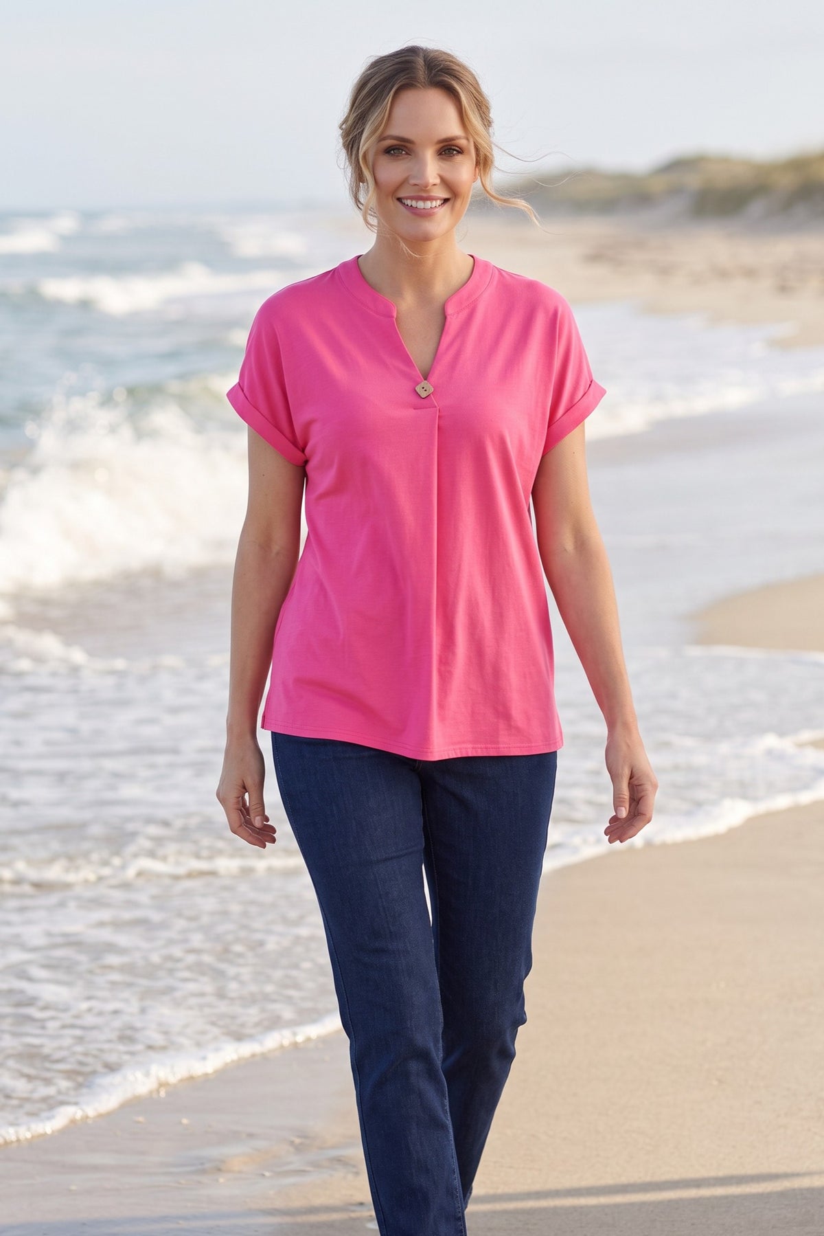 Extended sleeve top