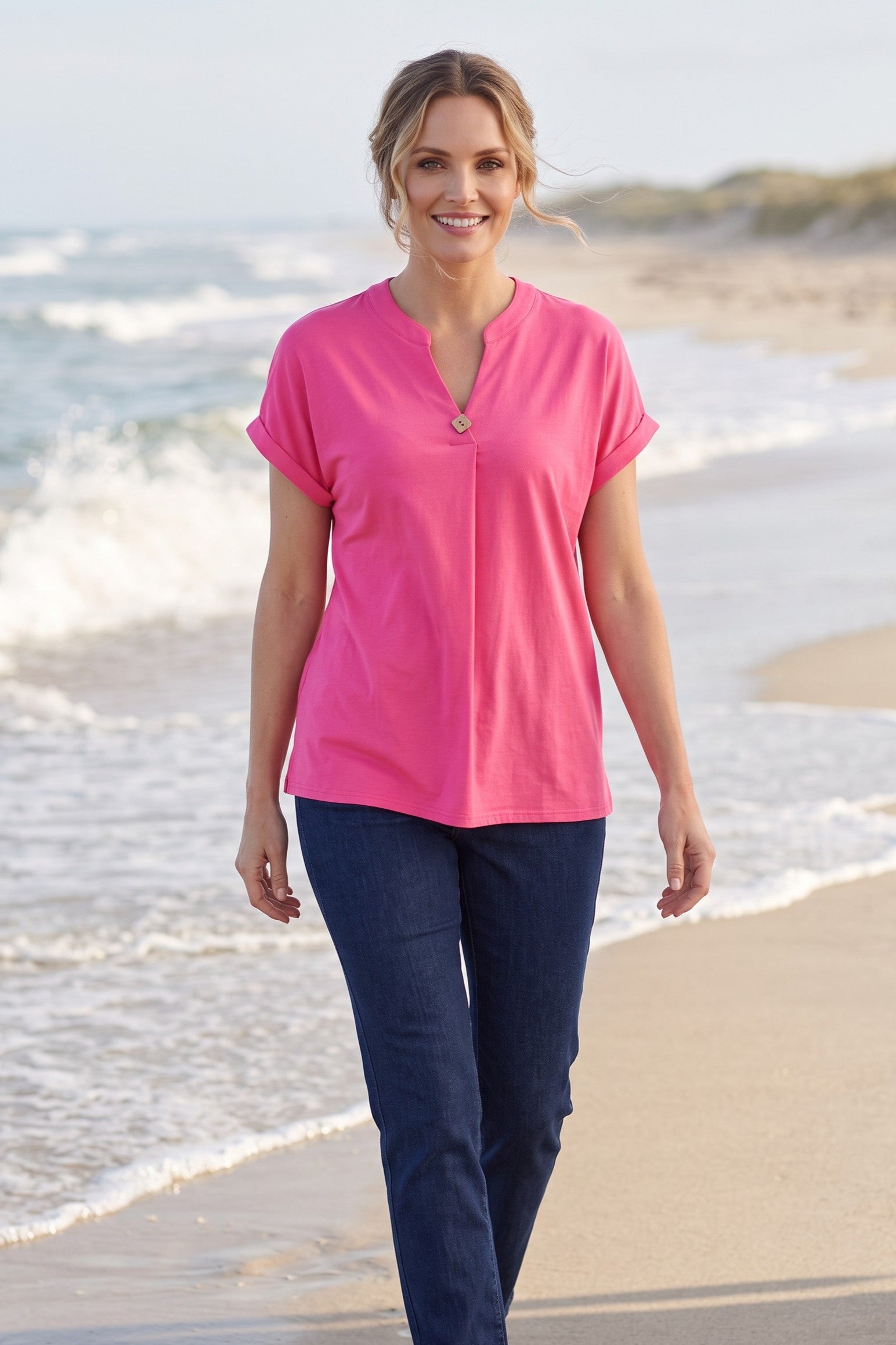 Extended sleeve top