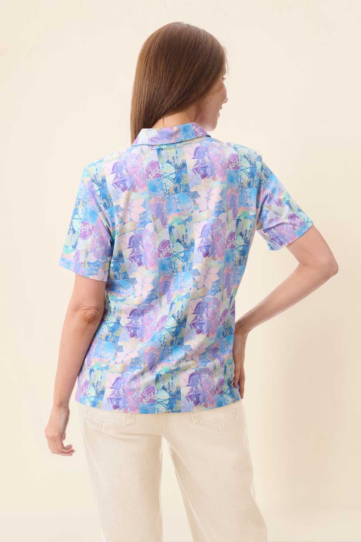 Tessa print polo