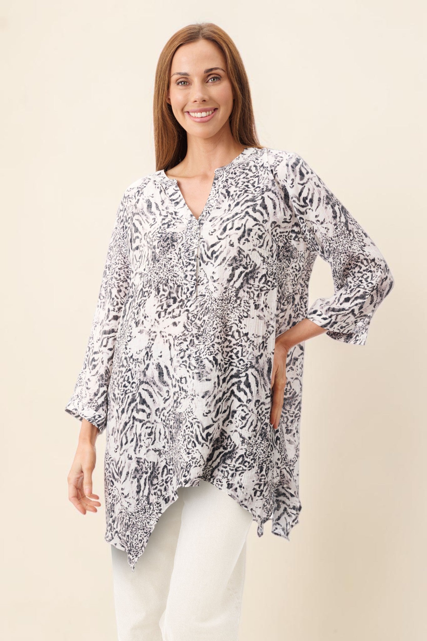 Anna print tunic