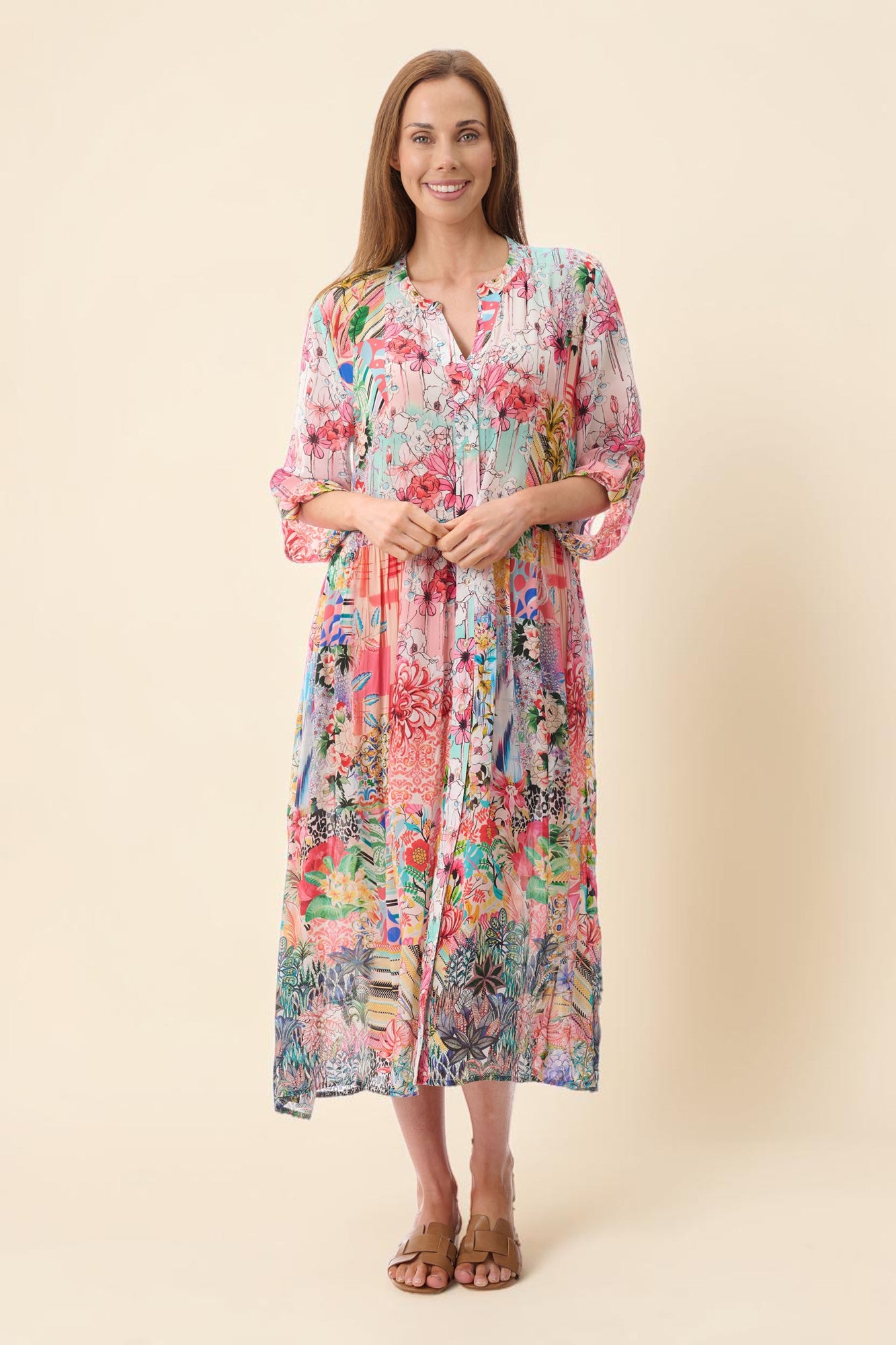 Kristen print dress