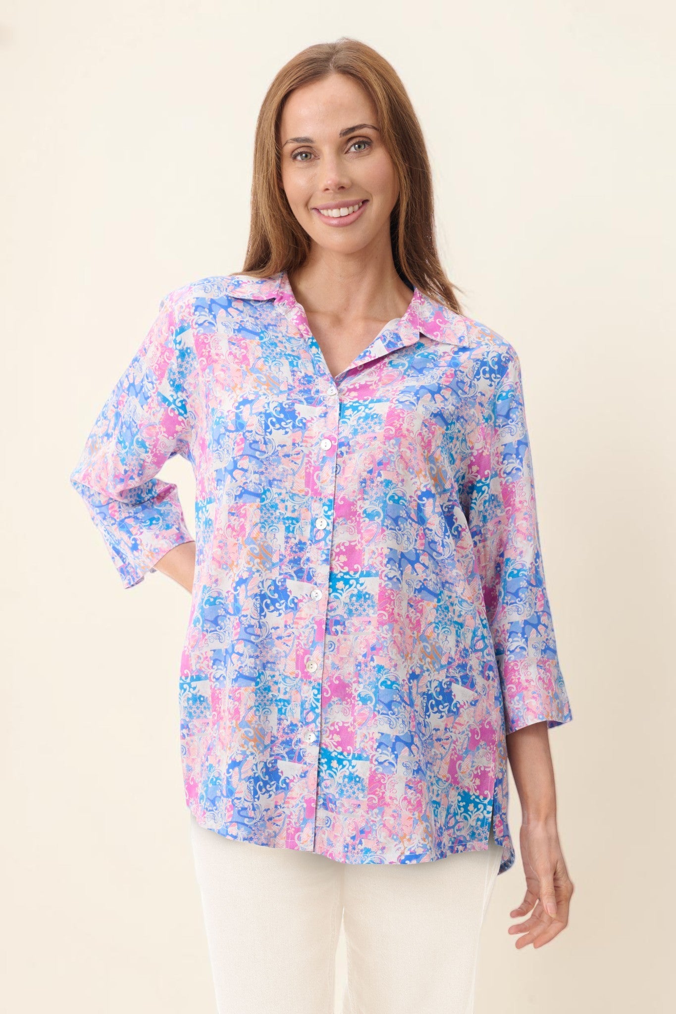 Diana 3/4 sleeve shirt