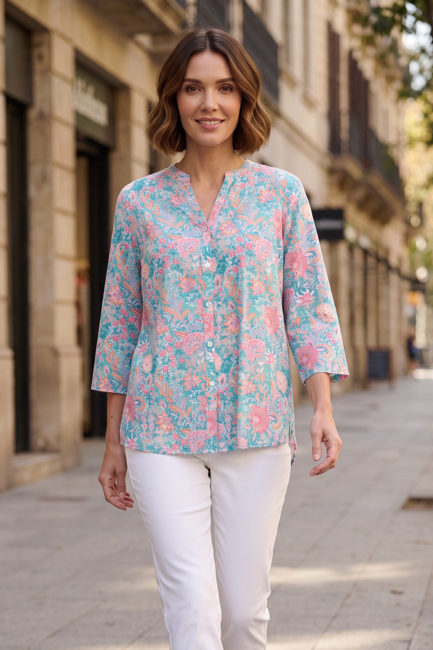 Sofia 3/4 sleeve shirt