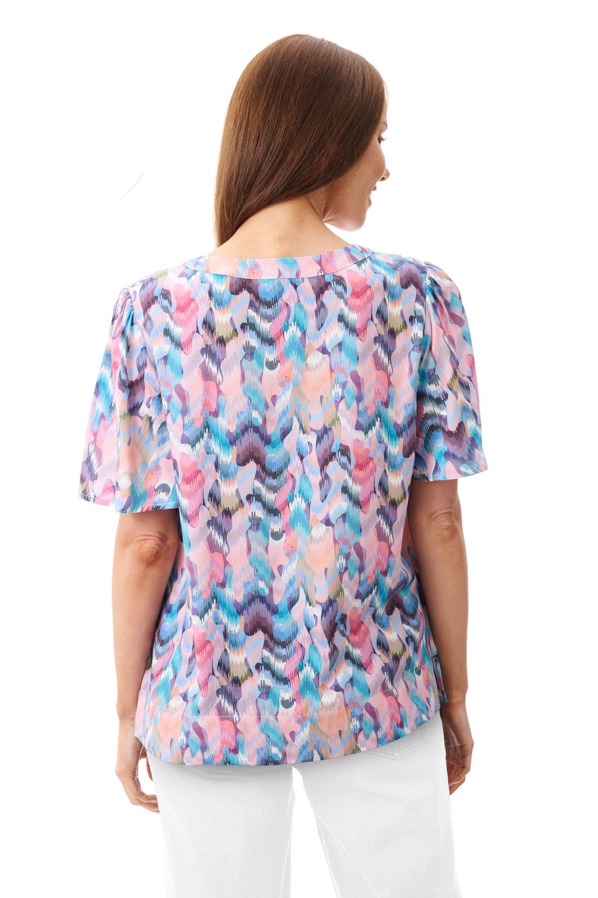 Linda flounce sleeve top