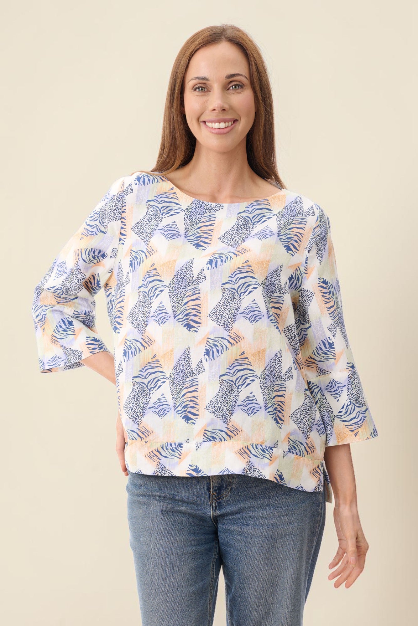 Jane 3/4 sleeve top