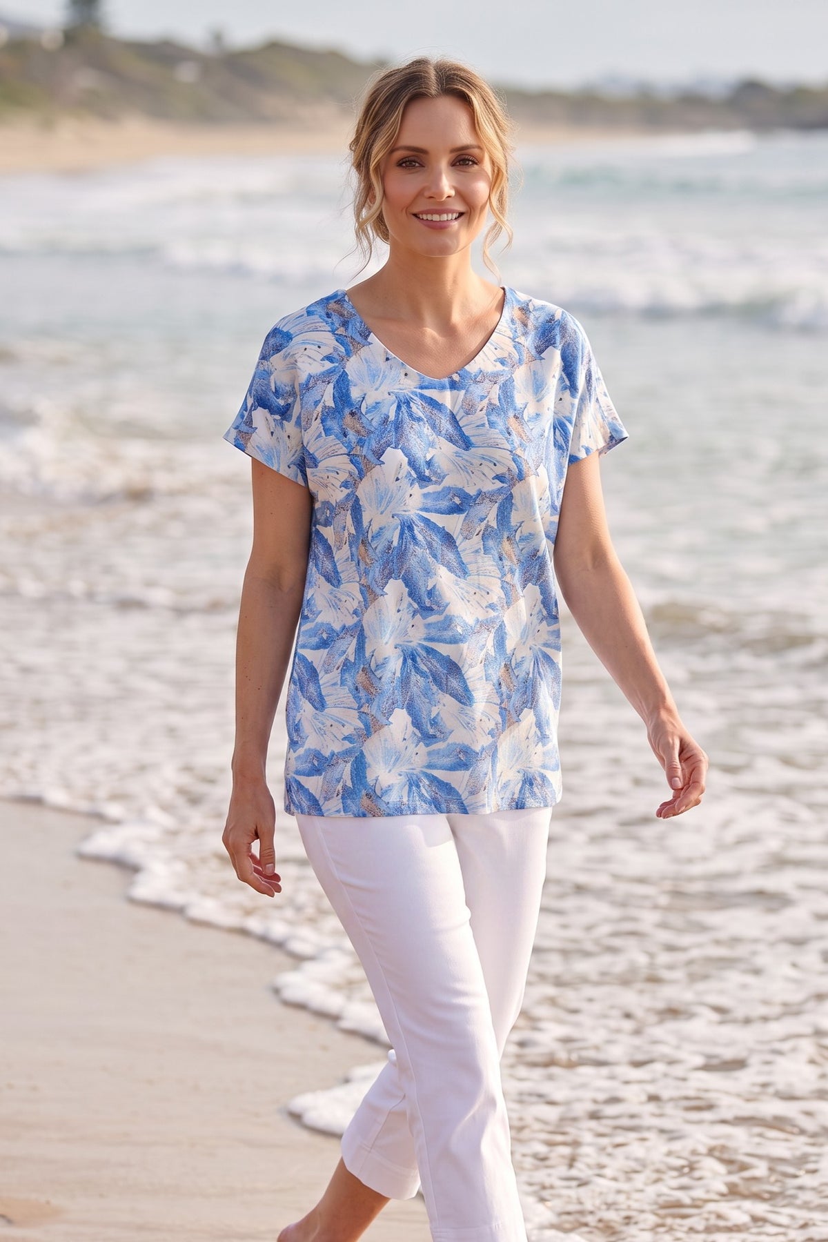 Lucy cap sleeve top