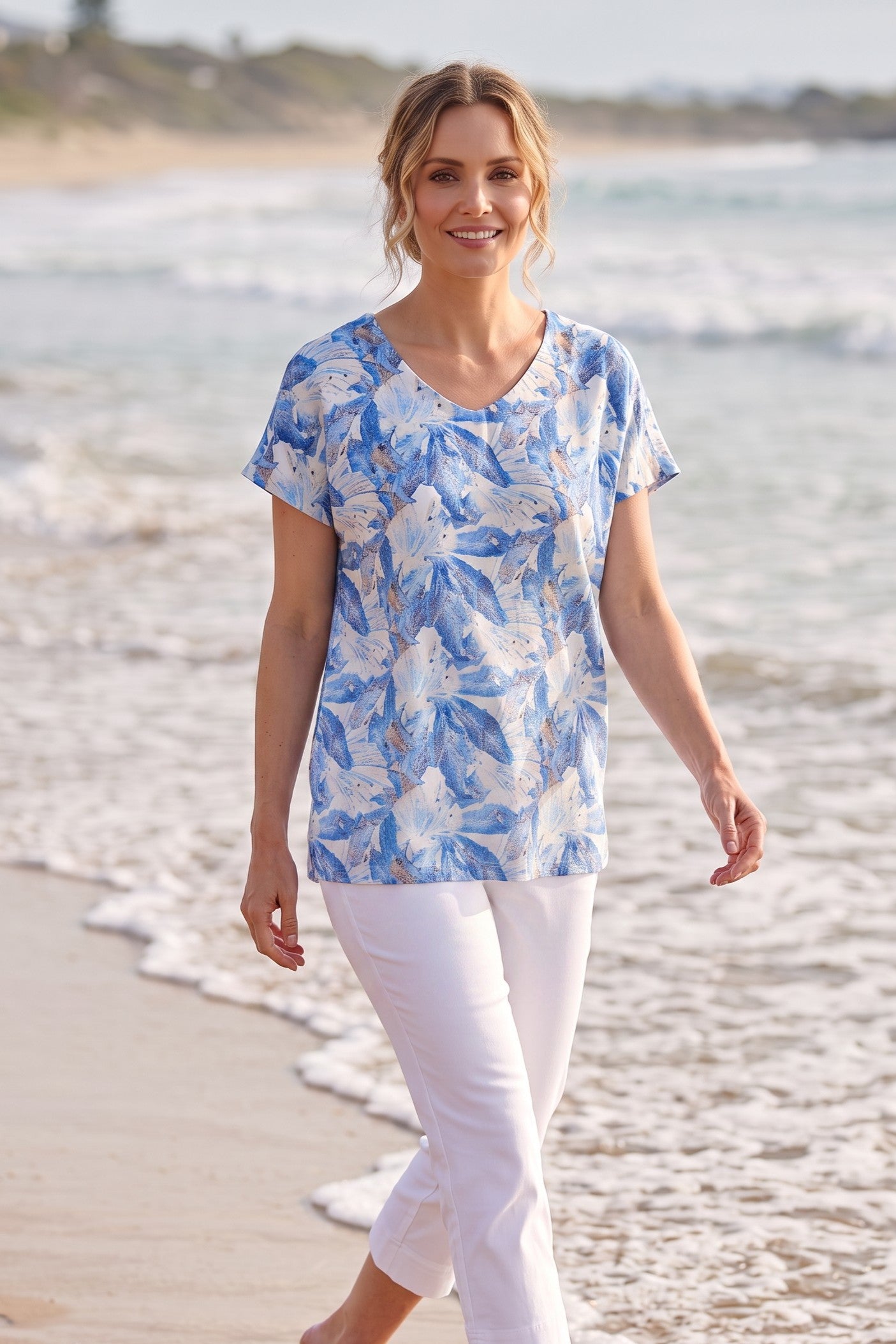Lucy cap sleeve top