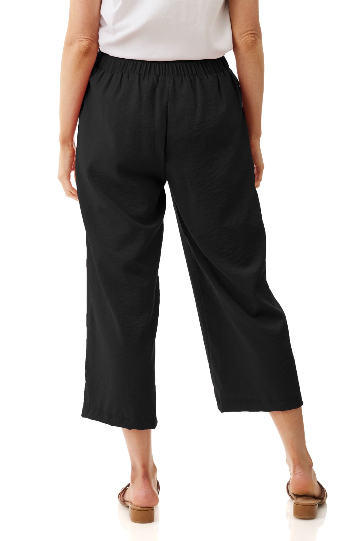 Crop button detail pant