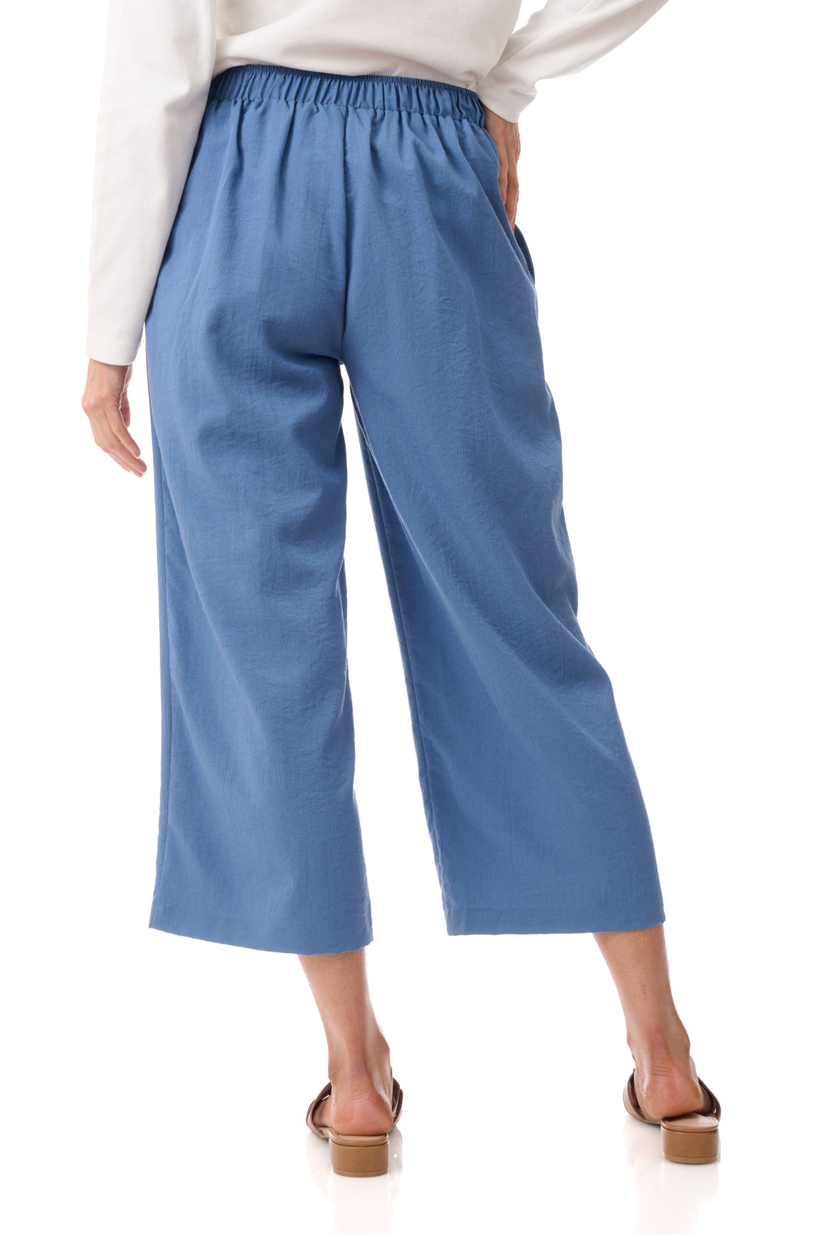 Crop button detail pant