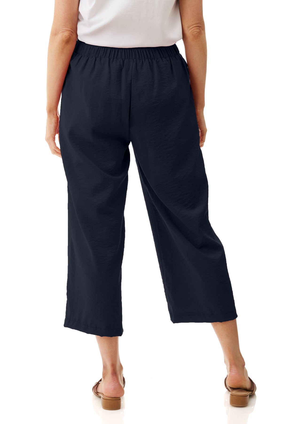 Crop button detail pant