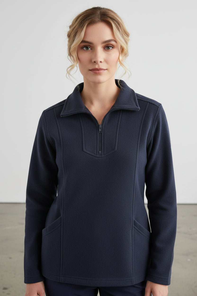 Half zip fleece jumper