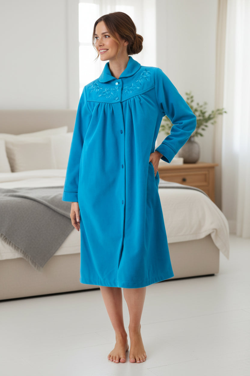 Short button gown