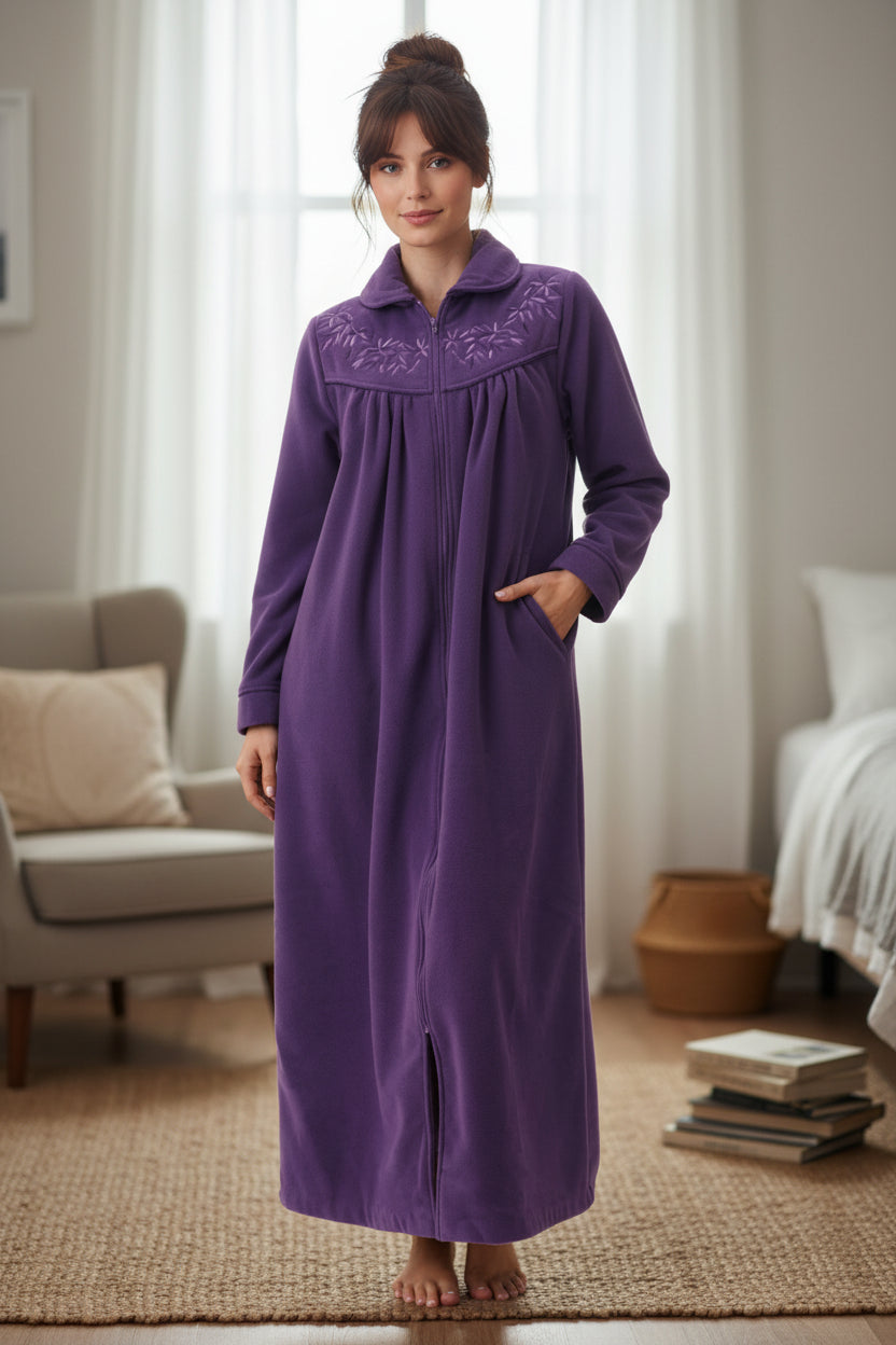 Long zip gown