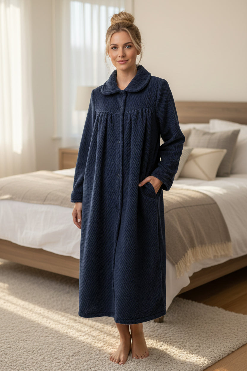 Mid button gown