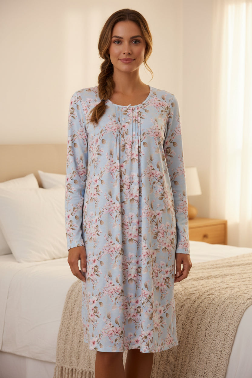 7LB19D - Demi short nightie