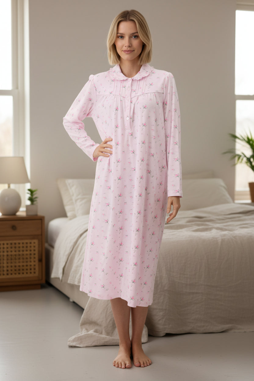 7LK28Y - Yana mid collared nightie