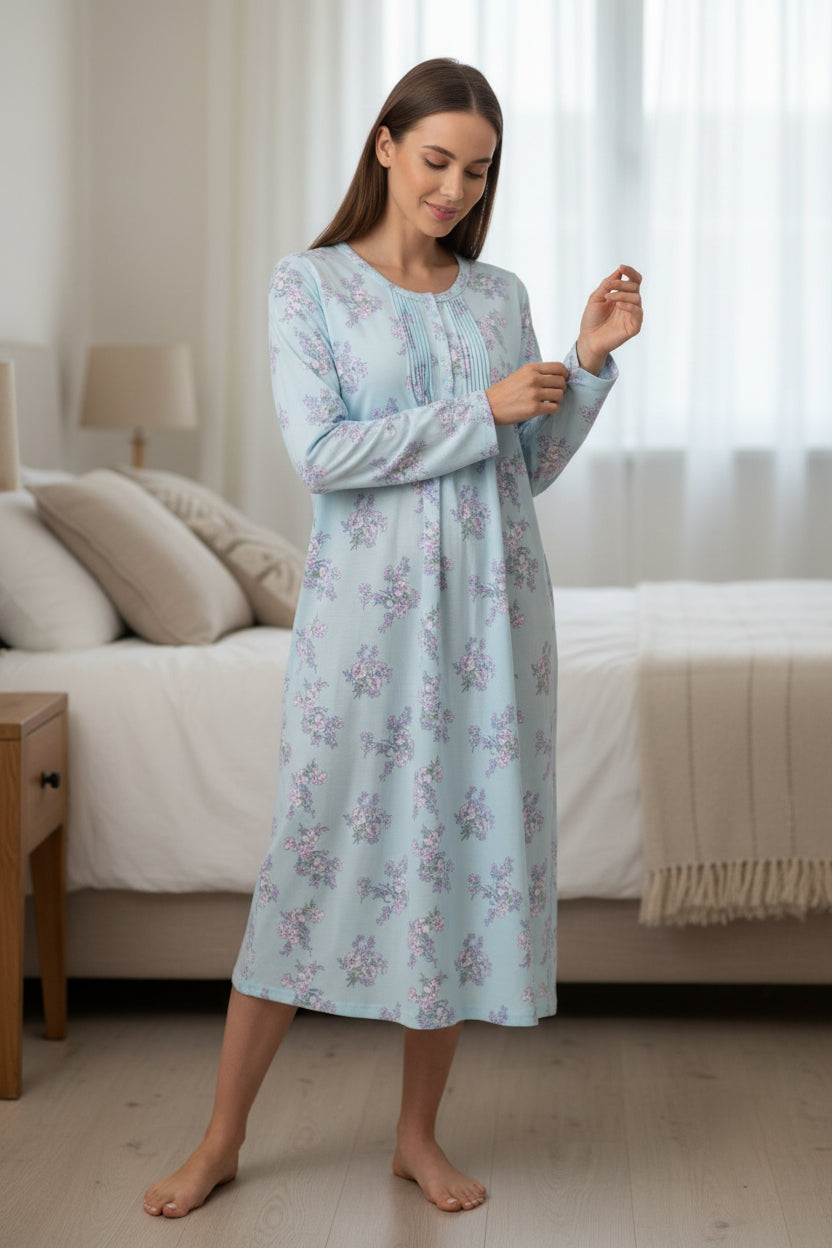 7LP43L - Leah mid nightie