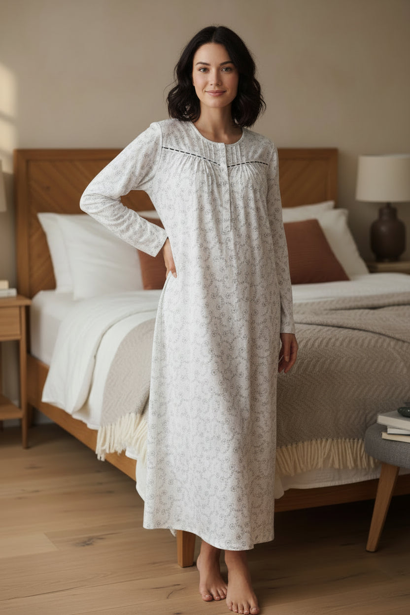 7LP78N - Nadia long nightie