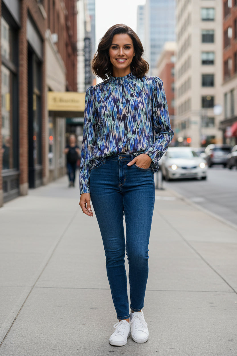 Kumar high neck top