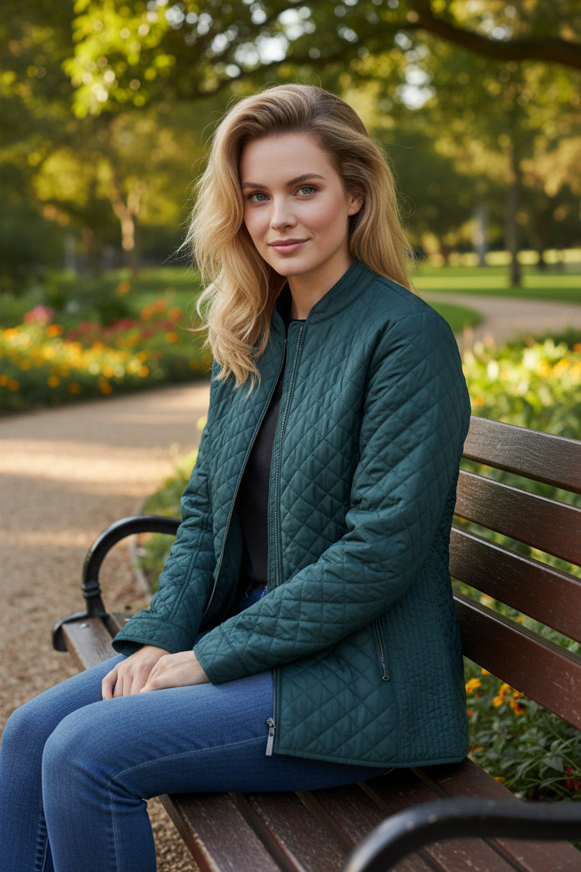 7QJ49 - Short quilted jacket