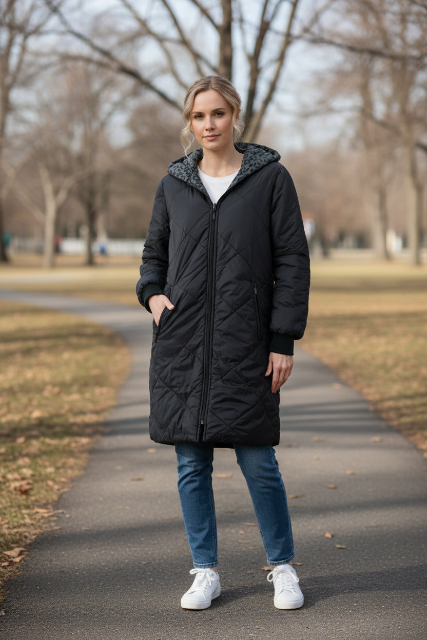 Reversible puffer jacket