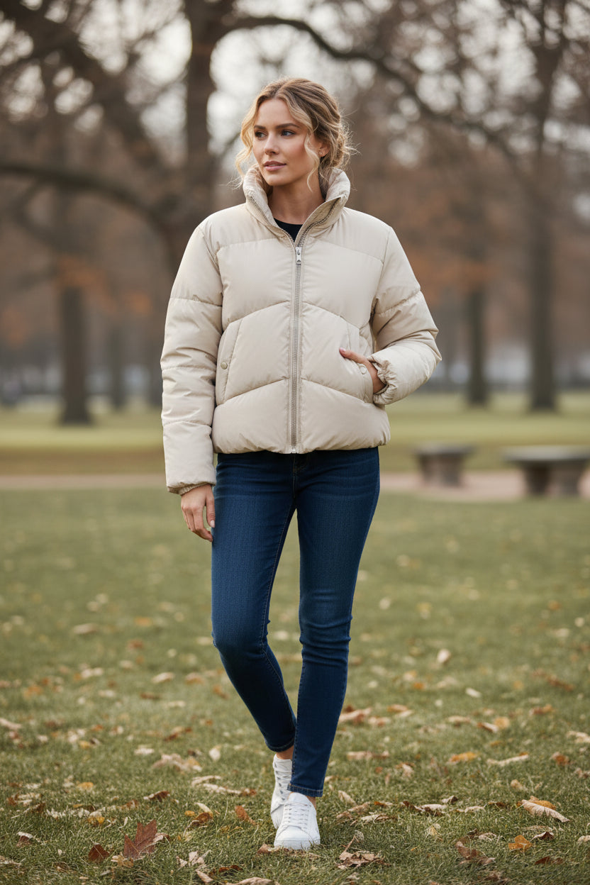 Short puffer jacket