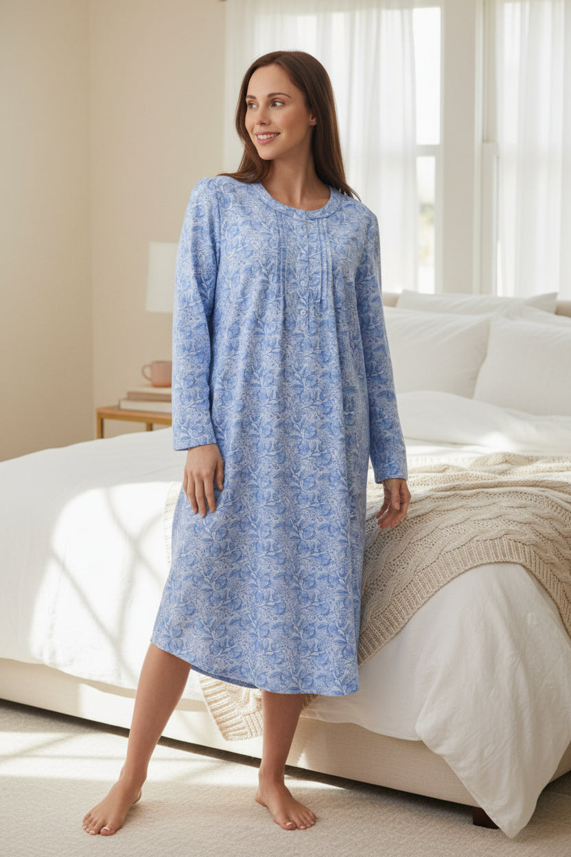 Kora Flannelette mid length nightie