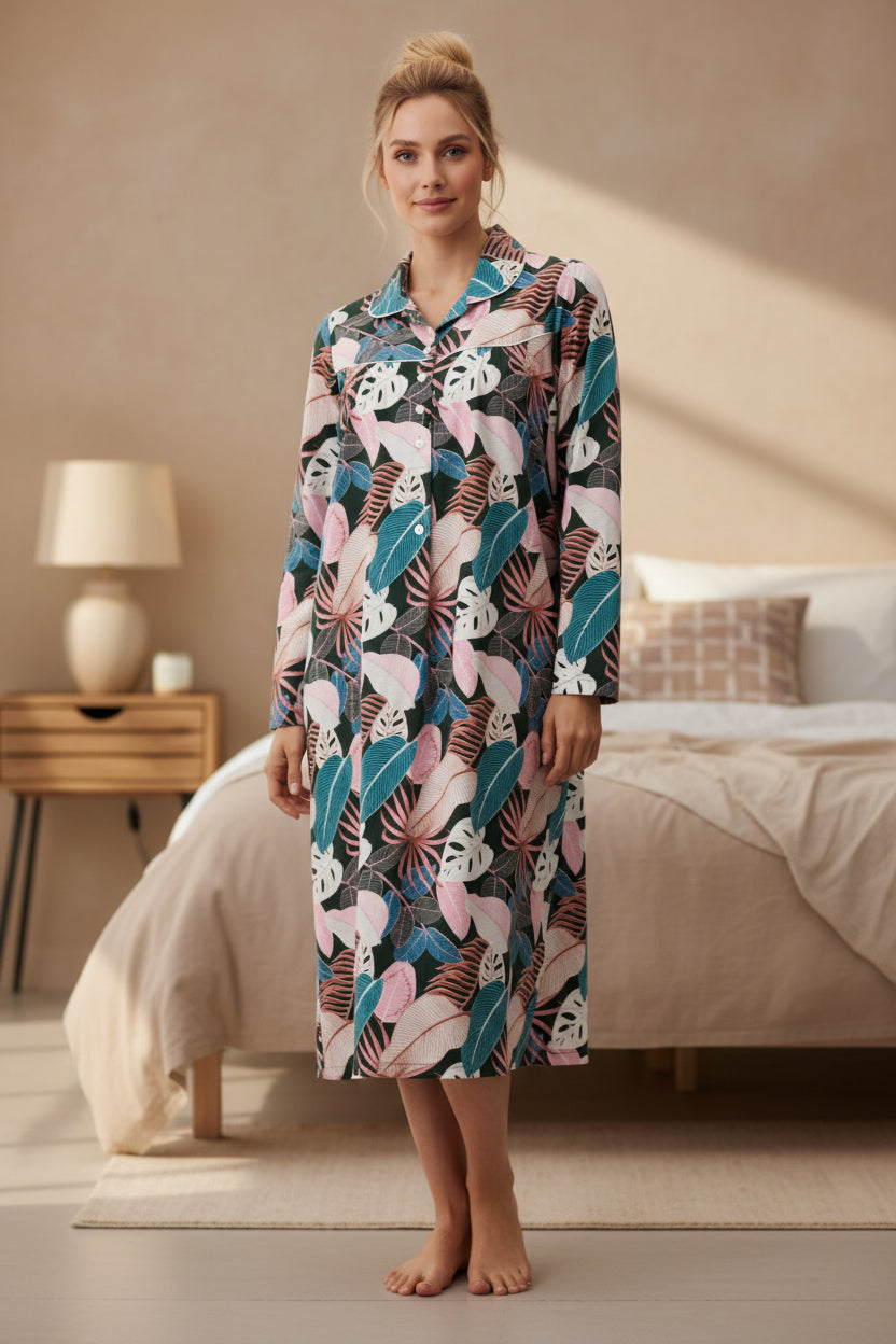 Lulu mid collared nightie